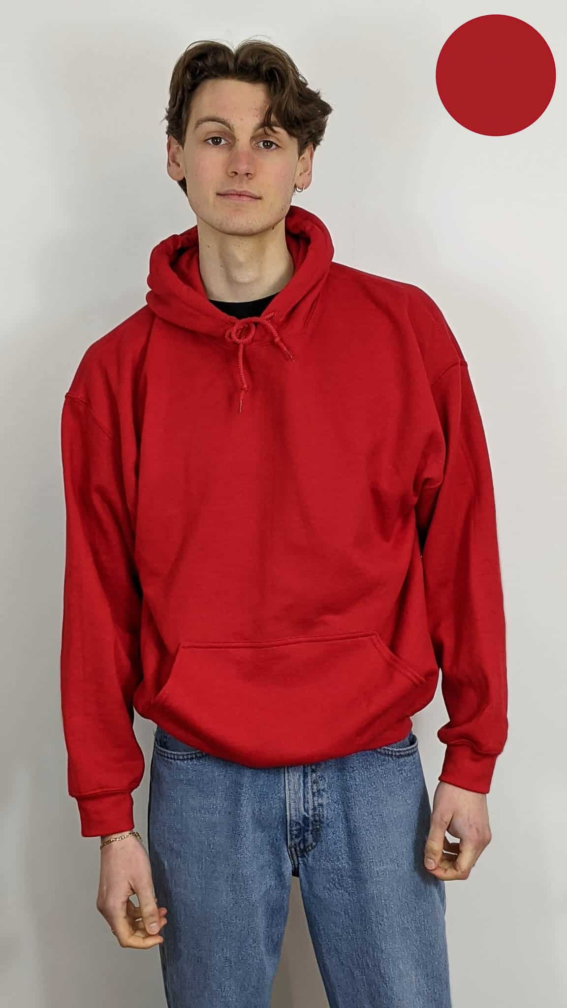 Cherry Red Gildan Hoodie