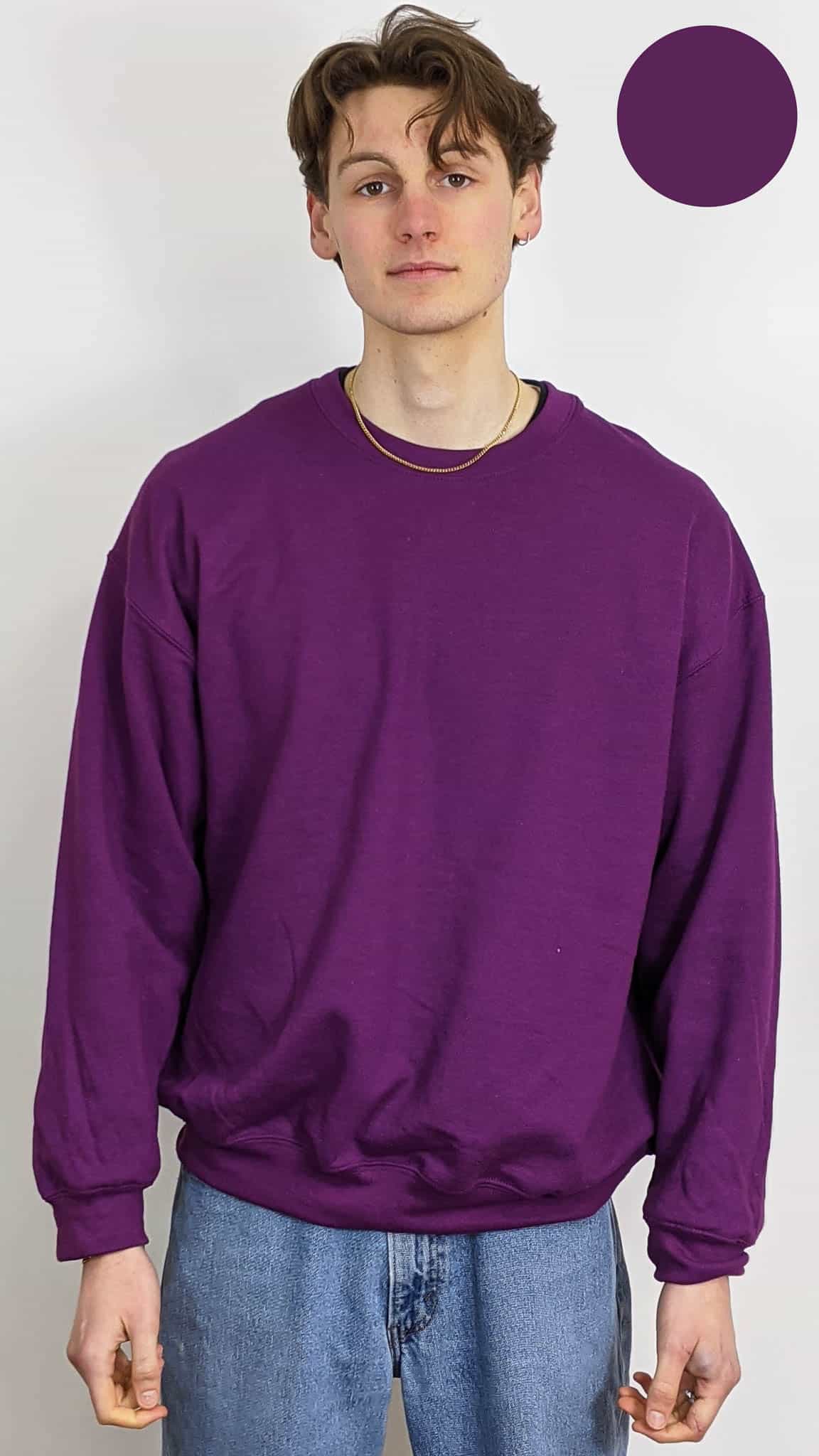 Plum Gildan Sweatshirt