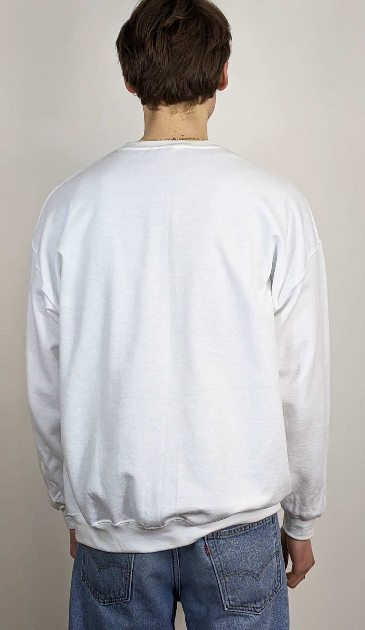 White Gildan Sweatshirt