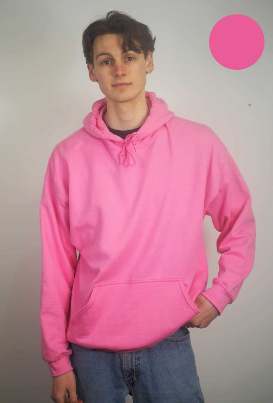 Bright Pink Gildan Hoodie