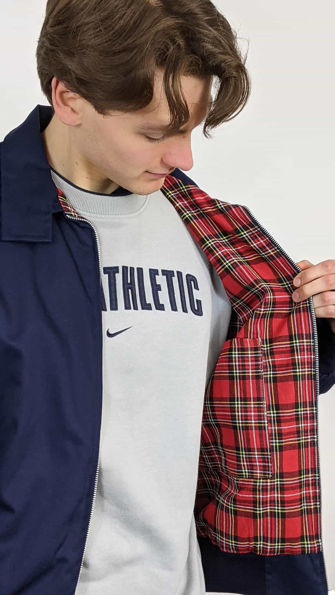 Navy Harrington Jacket