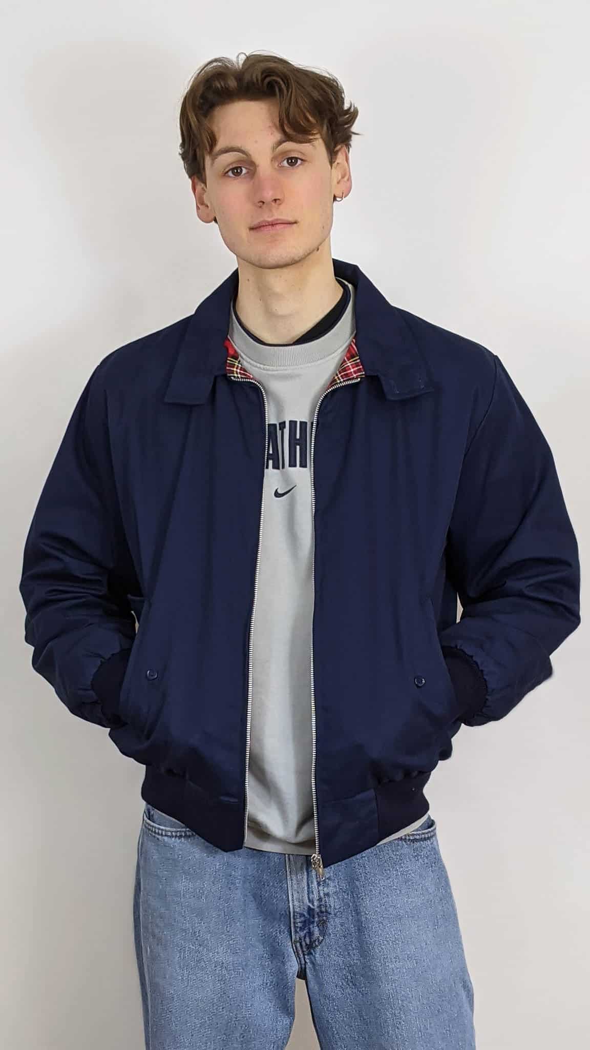Navy Harrington Jacket