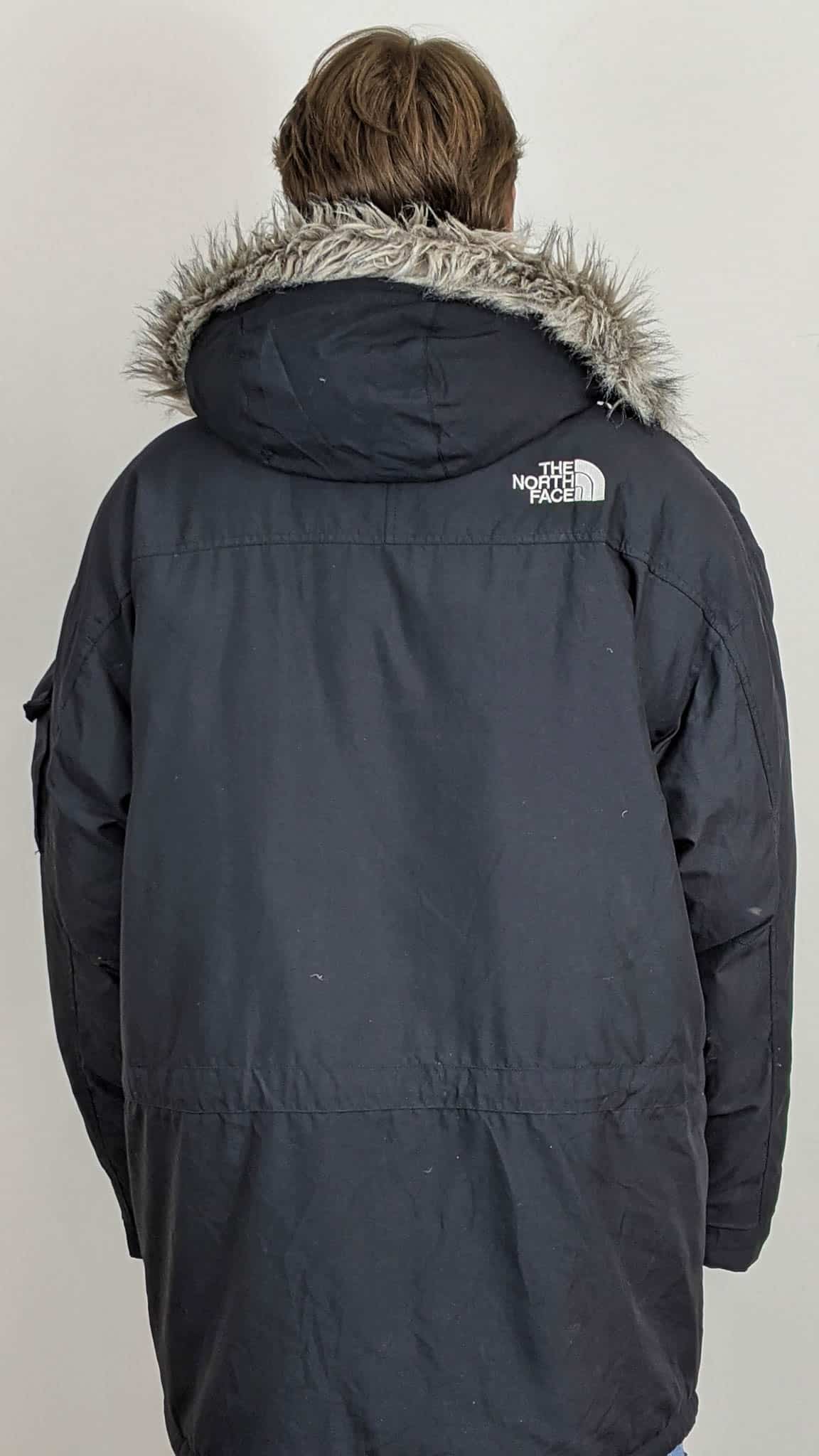 Mens North Face Black Parka