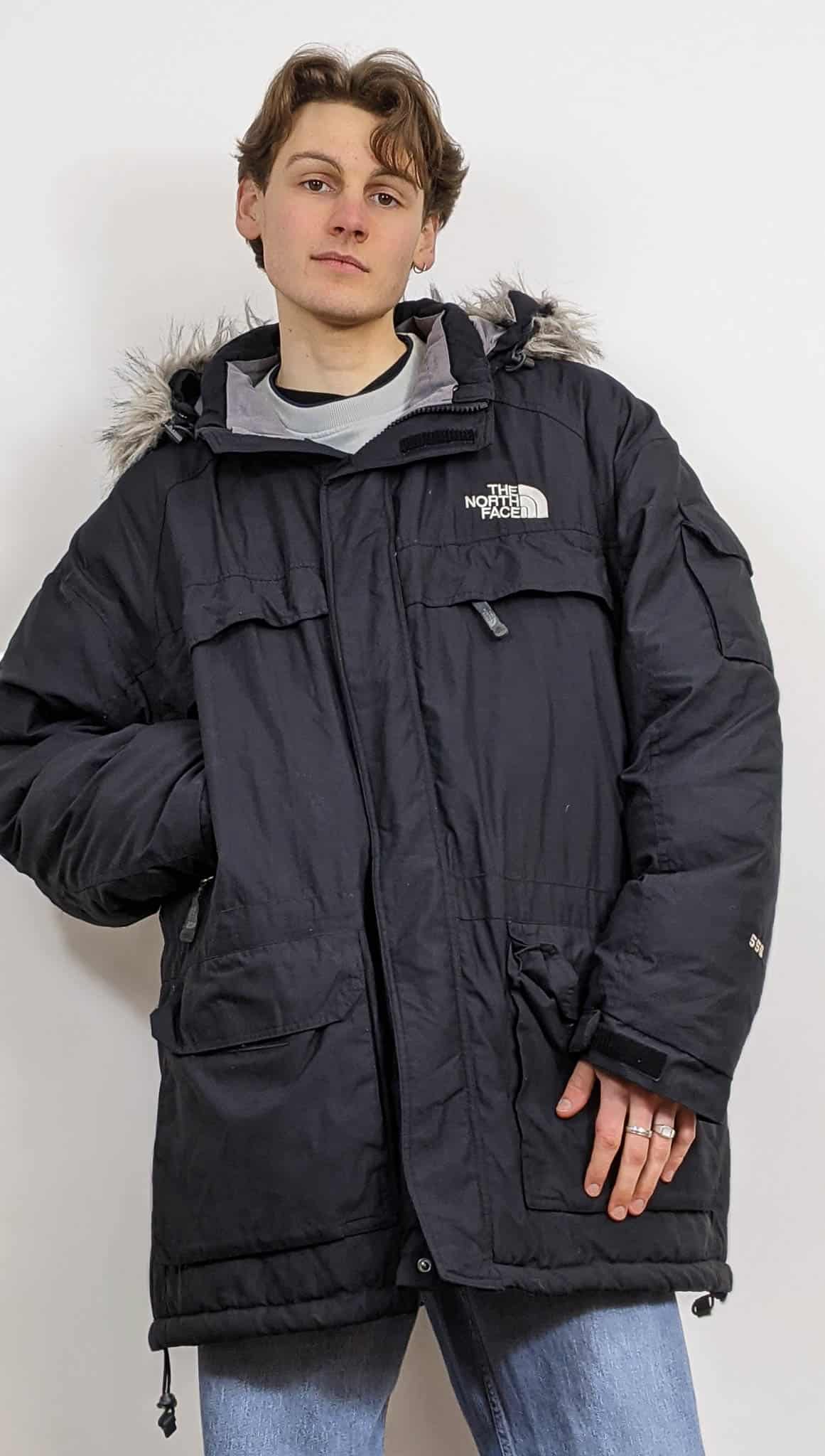 Mens North Face Black Parka Braderie