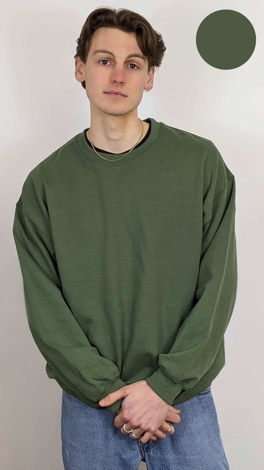 Military Green Gildan Sweatshirt